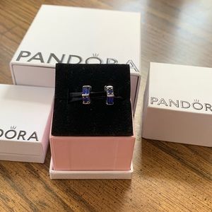 Retired Icicle Glacier Blue Spacer Charm (set)